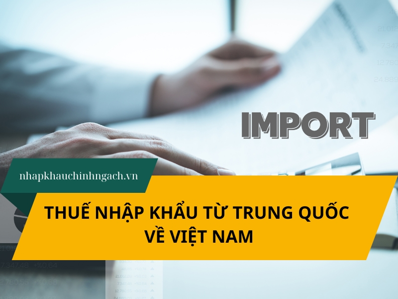 Thuế nhập khẩu từ Trung Quốc về Việt Nam 2026: Cách tính, biểu thuế